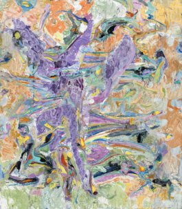 Galerie Born, zeitgenössische Kunst. Malerei, Zeichnung und Skulptur. Marc Mulders, 2024 , there is no one here, the gardener is gone,Öl auf Leinwand, 160 x 140 cm. jpg